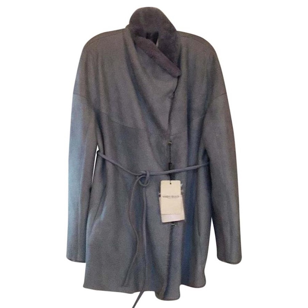 Marina Rinaldi Lamb Shearling Fur Coat